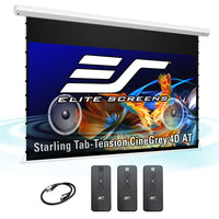 Elite Screens Starling Tab-Tension CineGrey 4D AT Series Projector Screen