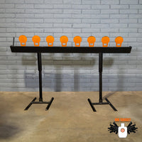 MR Target Straight 8 Plate Rack - 8-paddle AR500 competition speed rack for pistol and rifle training