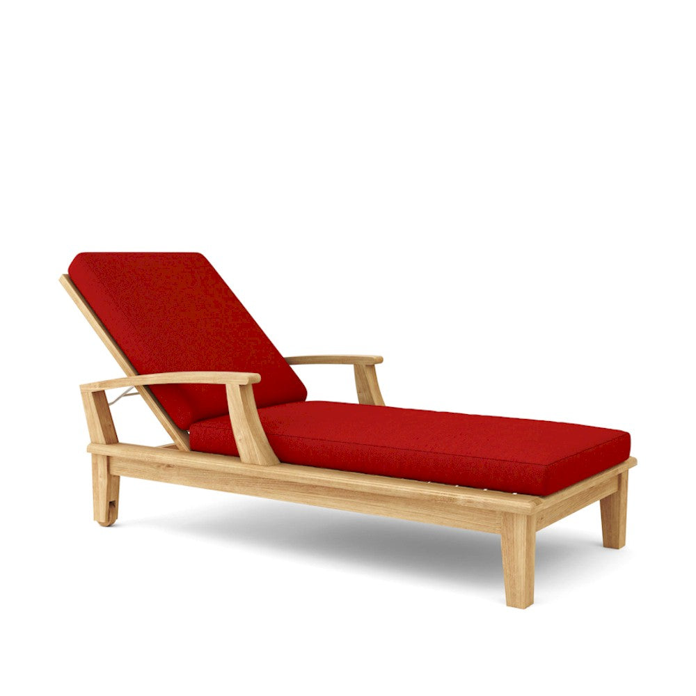 Anderson Teak Brianna Sun Lounger Set of 4 - A-Grade Solid Teak
