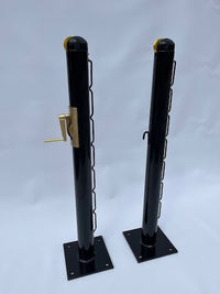 Round Pickleball Surface Mount Posts by Putterman
