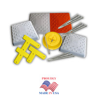 Soft Touch Set of 15” Spike Down Base Covers Including Double First Base and All Necessary Hardware