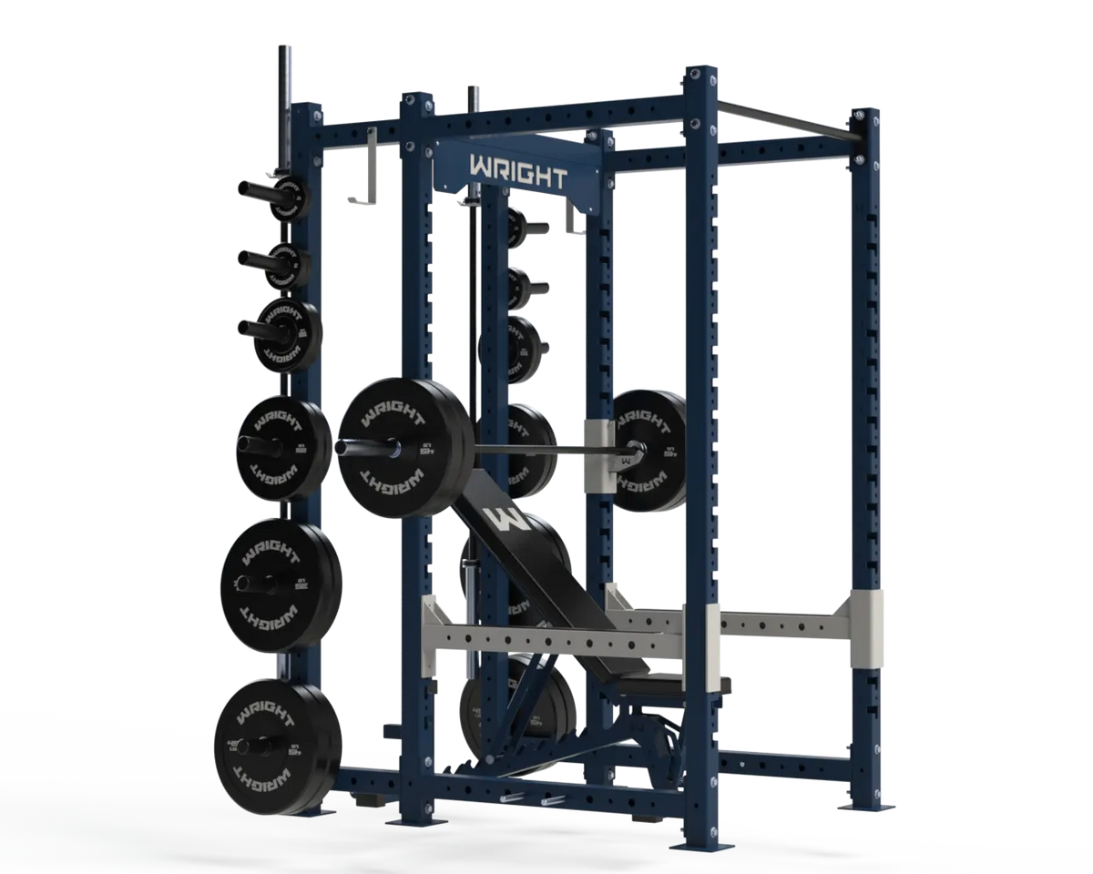 Wright Equipment TD-300 Power Cage - full view of teardrop upright cage rack