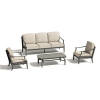 Tamarin Patio Sofa and 2 Club Chair with Coffee Table