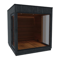 ThermaSol Nordic Misty Lounge Medium Outdoor Sauna Cabin