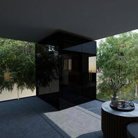 ThermaSol Vera Sauna Cabin - Fully Assembled Tinted Parsol Glass Outdoor Sauna