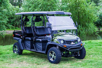 TrailMaster Taurus 80ED-U 4-Seat Electric Golf Cart with Dump Bed 72 Volt Aluminum Alloy Wheels - Hero Shot