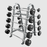 12-Sided 20-110lb Urethane Straight Barbell Set by Troy Barbell