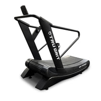Tru Grit Fitness Grit Runner Curved Manual Treadmill - 3/4 angle view