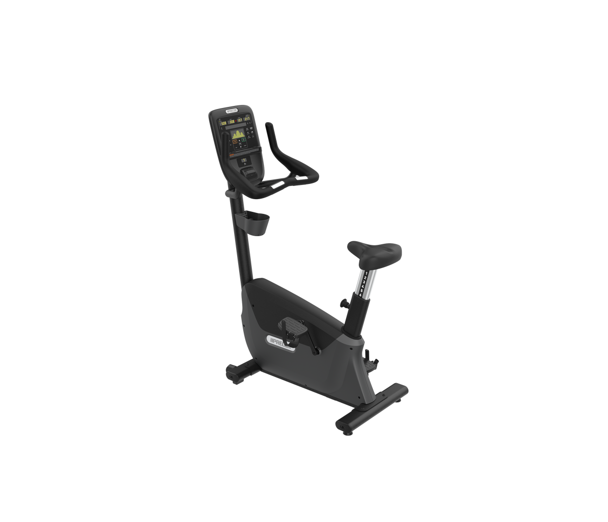 Precor UBK 635 Upright Bike in Black Pearl finish with P31 LED console