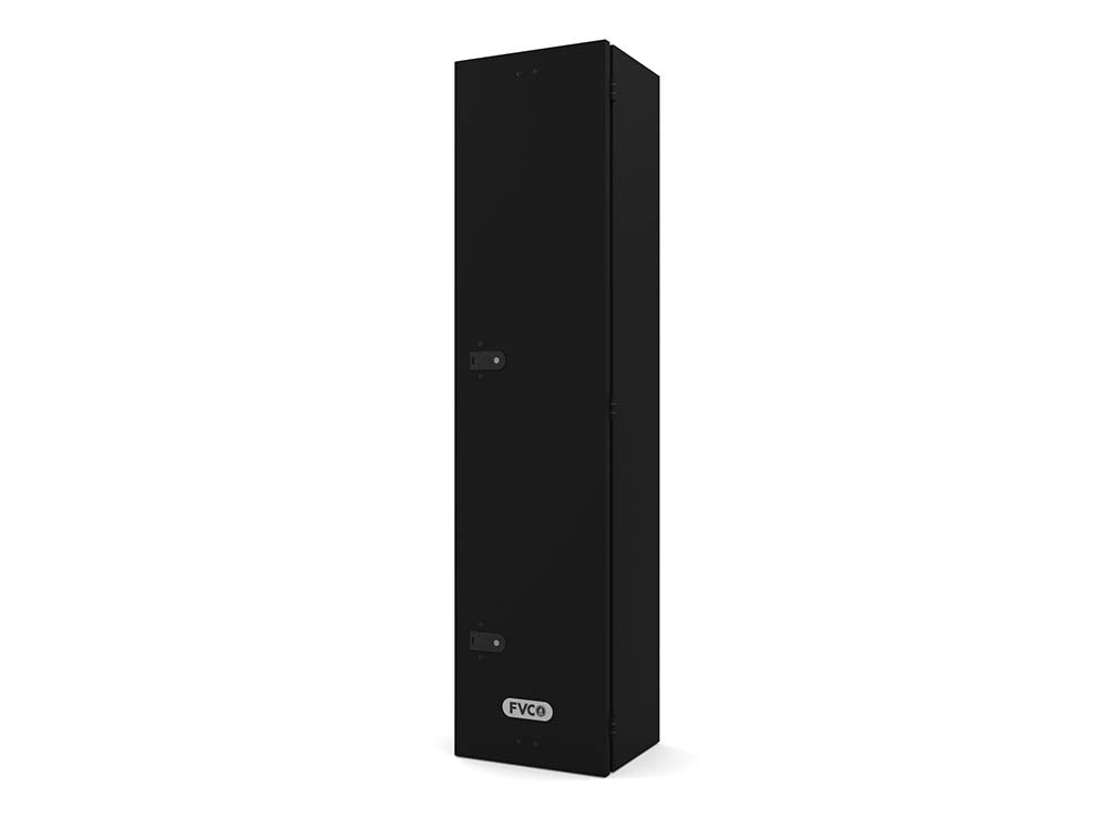 Flatline Van Co. Adventure Van Ski and Snowboard Locker - closed angle view
