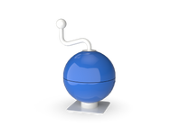 UltraPlay Crank It Up Music Ball inground mount full view on playground