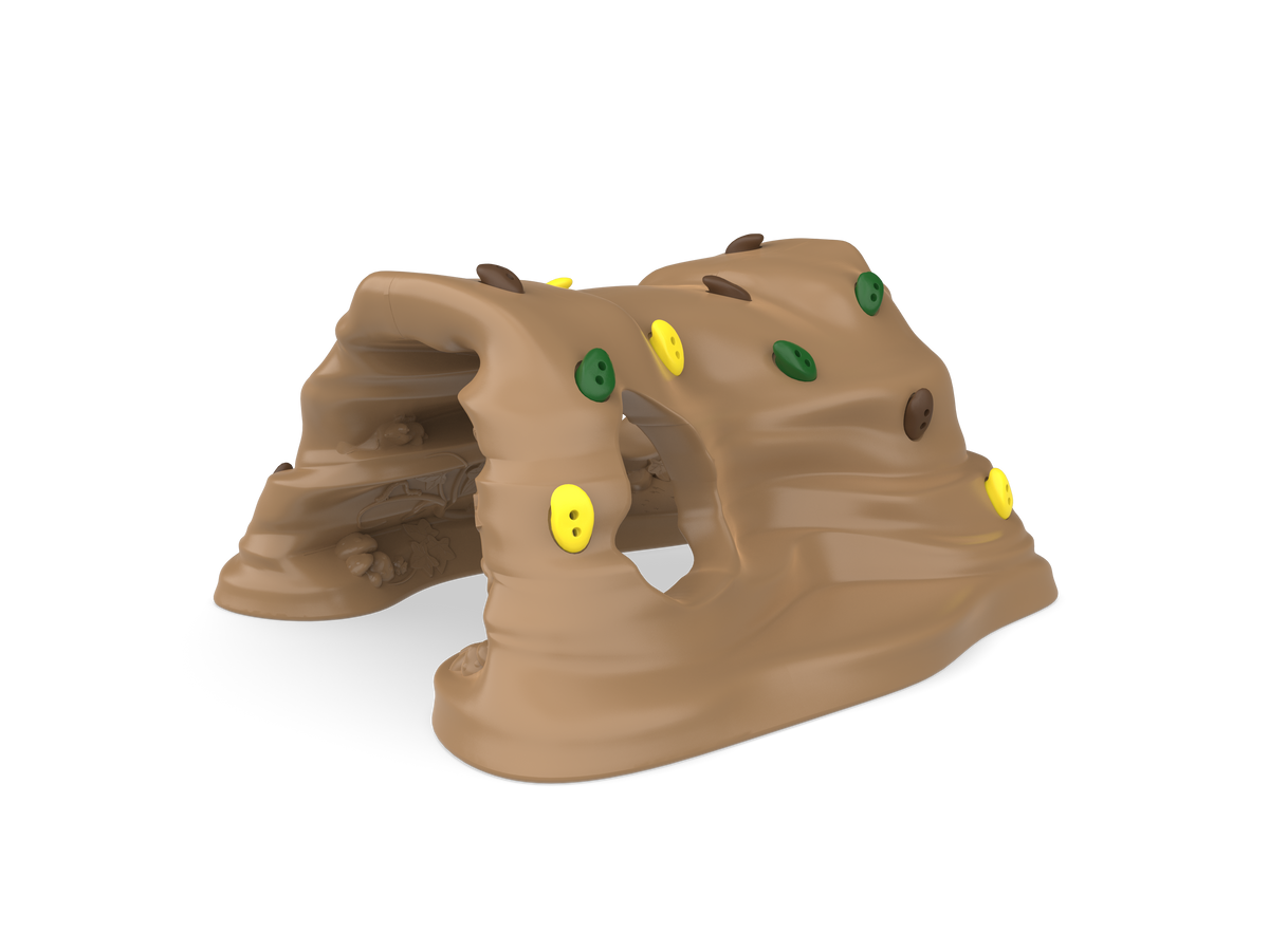 UltraPlay Climb & Discover Cave with letter and number handholds - front view