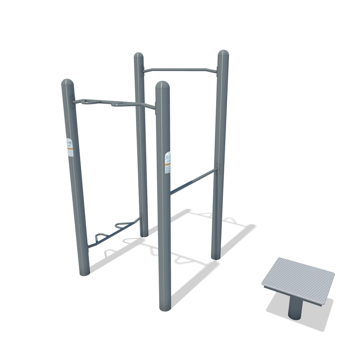 ActionFit Combination Fitness Hub outdoor multi-station chin-up push-up unit