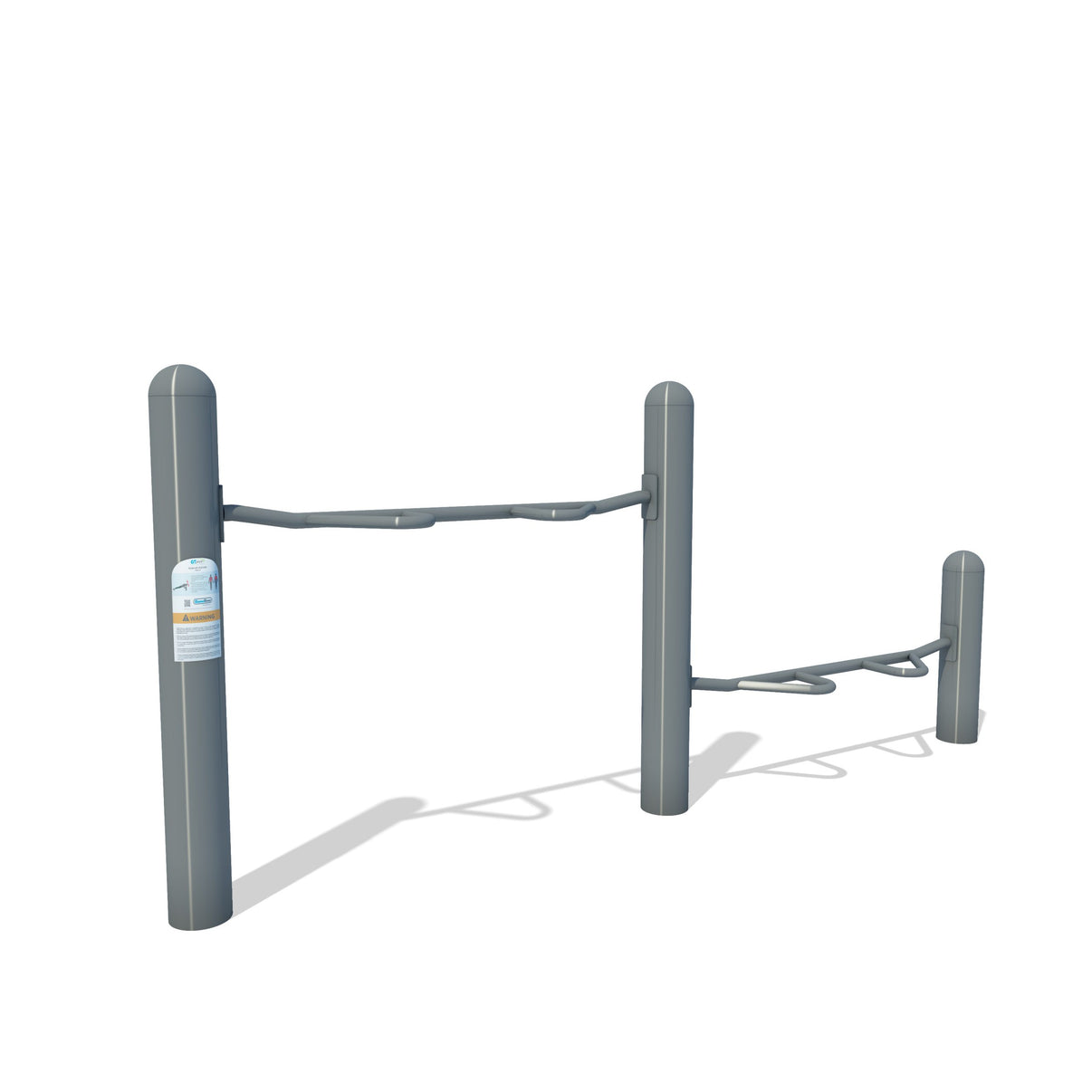 ActionFit Push Up Station Combo dual-height outdoor fitness unit - FitTech Series