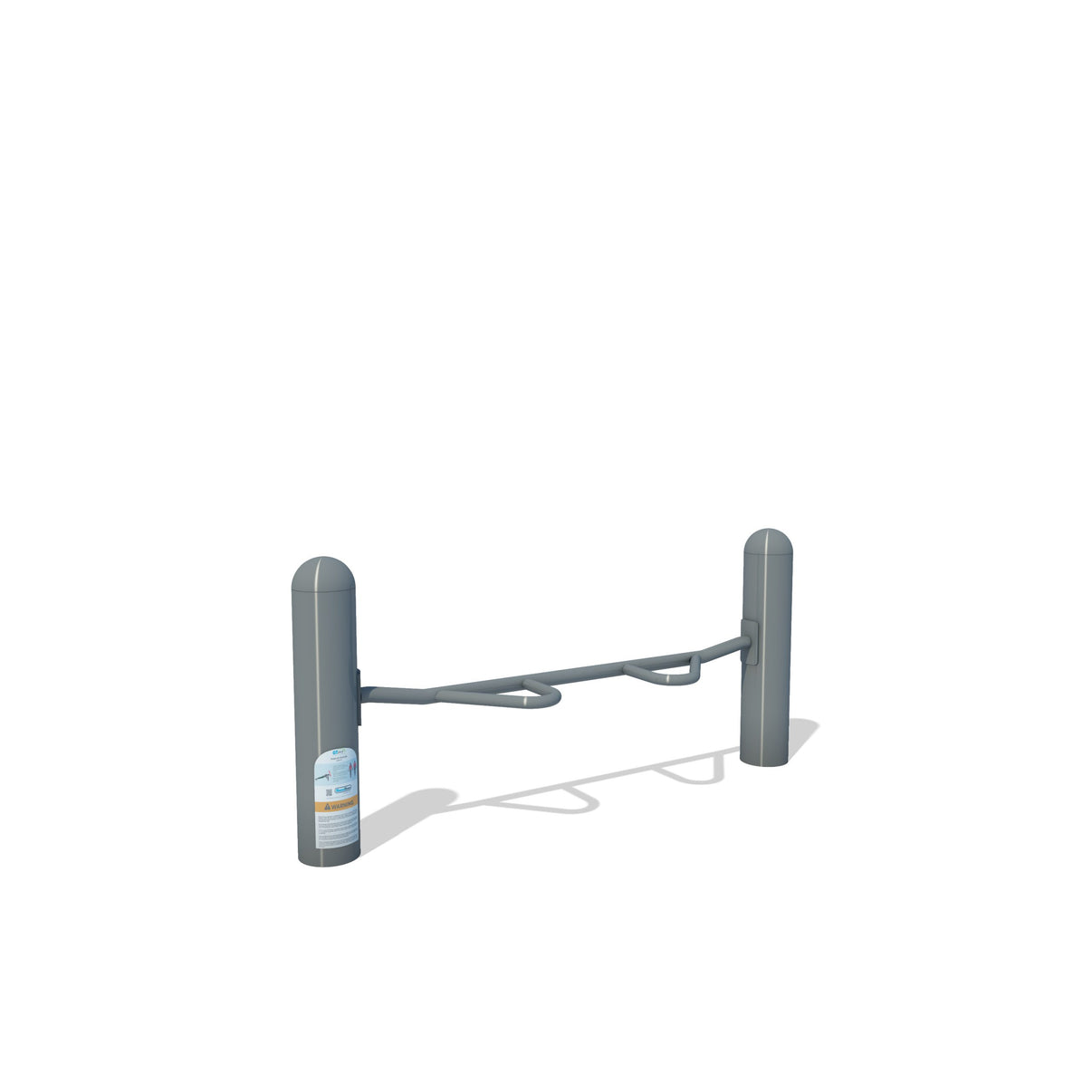 ActionFit Push Up Station Low - FitTech Series outdoor fitness equipment with curved grip handles