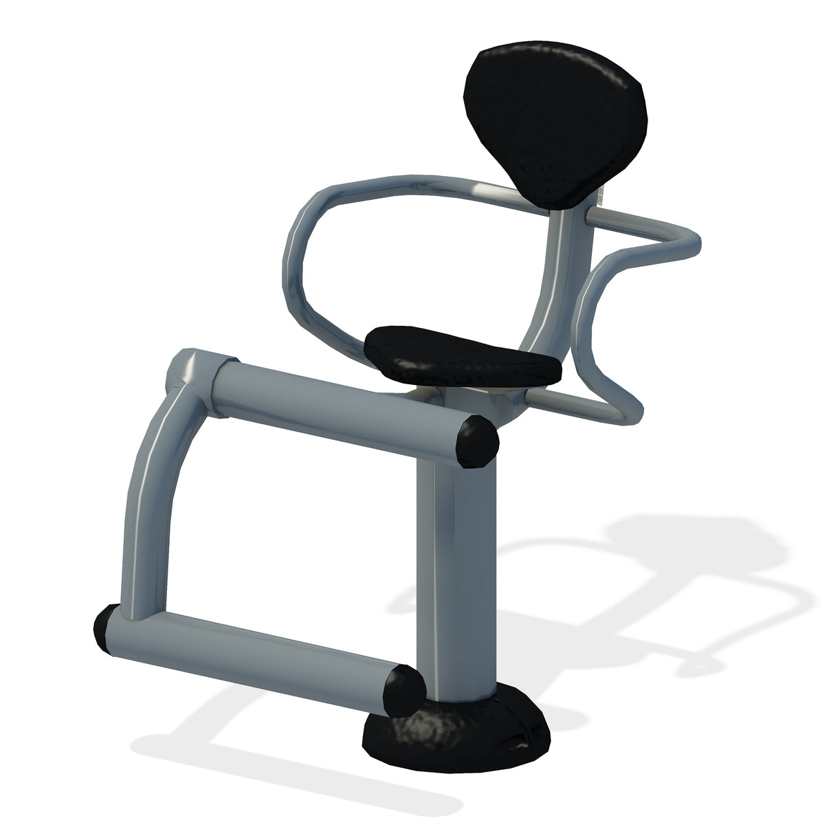 ActionFit FitTech Series Leg Extension outdoor fitness machine with ergonomic seat and backrest