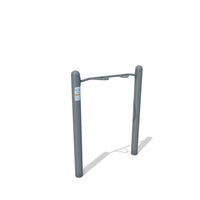 ActionFit Accessible Chin Up outdoor fitness station with powder coated steel finish and multiple hand grip positions