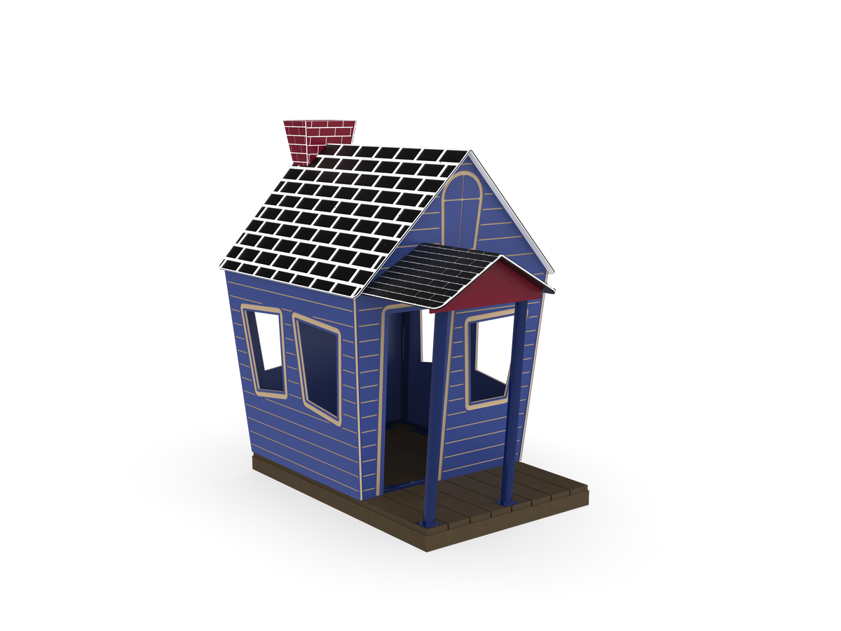 UltraPlay Countryside Cottage freestanding playhouse front view