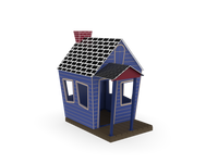 UltraPlay Countryside Cottage freestanding playhouse front view