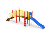 UltraPlay Lafayette Playground Structure - full view, Playful color scheme