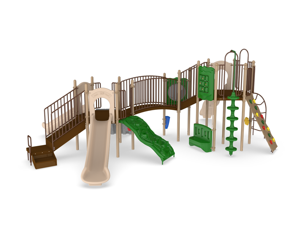 UltraPlay Honeycomb Hideaway commercial playground structure - main hero view