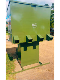 Steel Outdoors 2,000 lb 8-Chute Gravity Feeder