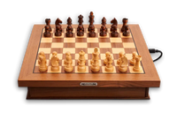 Millennium Exclusive Luxe Edition Chess E-Board on Luxe Cabinet pedestal - front view