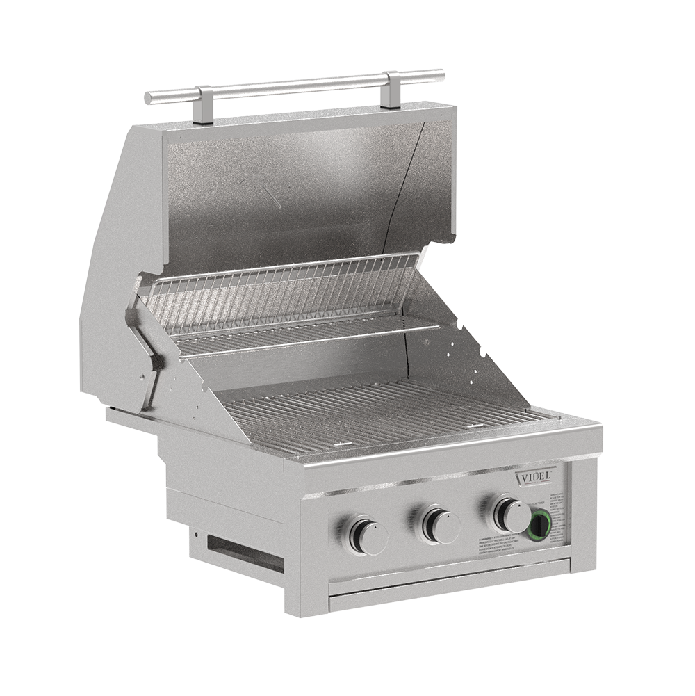 Videl 26-inch Commercial Built-In Outdoor Grill - Front View