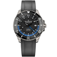 Oceaneva 6000m Deep Marine Explorer VI Grade 5 Titanium GMT True Dive Black Blue Automatic Watch
