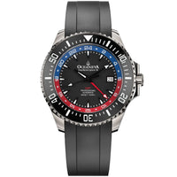 Oceaneva 6000m Deep Marine Explorer VI Grade 5 Titanium GMT True Dive Blue Red Automatic Watch