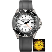 Oceaneva 6000m FULL LUME DIAL Deep Marine Explorer VI Grade 5 Titanium GMT Automatic Watch Orange