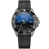 Oceaneva Power Reserve 6000m Automatic Grade 5 Titanium Watch Blue