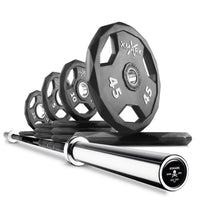 Black Diamond® Olympic Weight Plates and Olympic Barbell Sets by XMARK