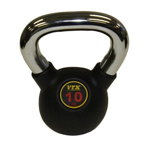 Image of 10lb to 50lb VTX Kettlebell Set w/ Rack & Exercise Bands by Troy Barbell