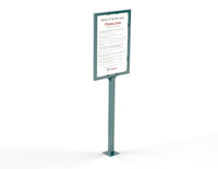 TriActive USA Announcement Sign for Outdoor Fitness Equipment