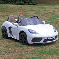 Moderno Kids Roadster XXL Sport 24V Big Kids Ride-On Car | White