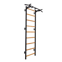 BenchK 721 Exercise Rehabilitation Wooden Wall Bars with Gymnastic Accessories