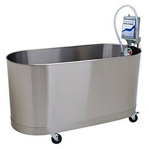 Whitehall Mobile Sports Whirlpool - front view of stainless steel tub