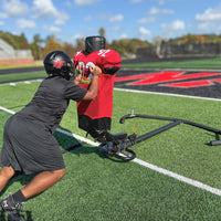 Rae Crowther Power Bow Football Sled with H1 Shoulder Pad - full view