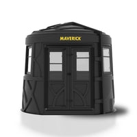 Maverick XL-TM Hunting Blind 2026 - front view showing double-door entry and HDPE construction