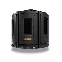 Maverick XL-V Hunting Blind front view - patent-pending 6-panel design with six vertical windows