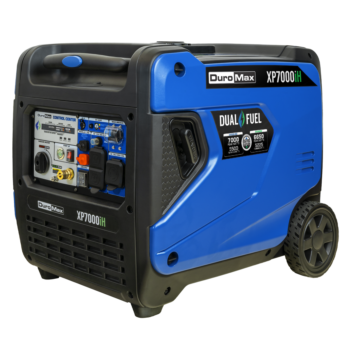 DuroMax XP7000iH 7,000 Watt Dual Fuel Portable Inverter Generator - Hero Shot