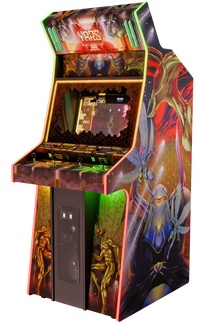Yars Recharged MirrorFX arcade cabinet - left angle view