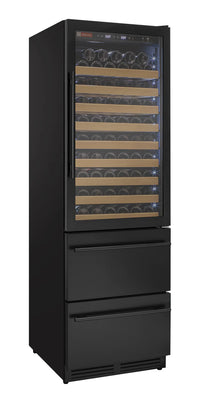 Allavino 76.5" Tall Wine Refrigerator with Two Refrigerated Drawers