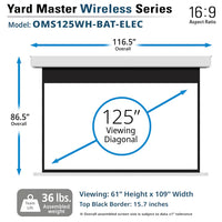 Elite Screens Yard Master Wireless Series Outdoor Projector Screen