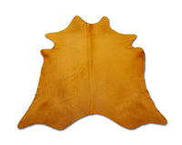 Dyed Classic Orange Cowhide Rug