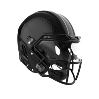 VICIS ZERO2 QB Elite Helmet in Molded Gloss Black with Titanium SO-212 Facemask and Clear Oakley Edge Visor