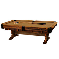 Fireside Lodge Barnwood Pool Table - 8ft Regulation, Reclaimed Oak