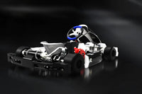 Arrowy Racing GR 1 adult competitive go-kart front three-quarter view