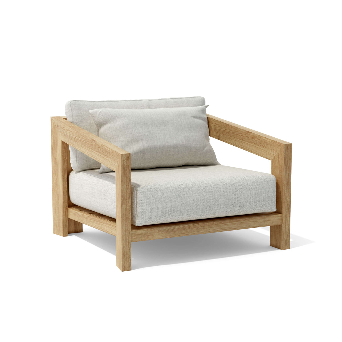 Anderson Teak Smyrna Lounge Armchair - A-Grade Teak with Sunbrella Cushions